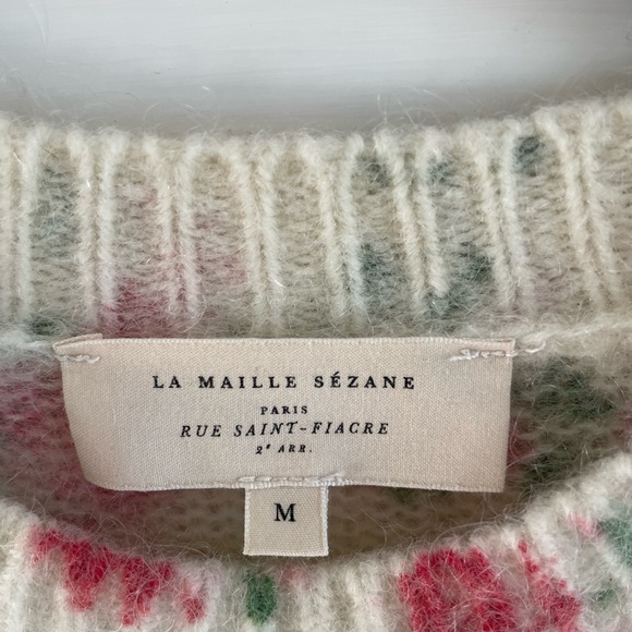 Sezane Amaya mohair floral sweater - Picture 5 of 6